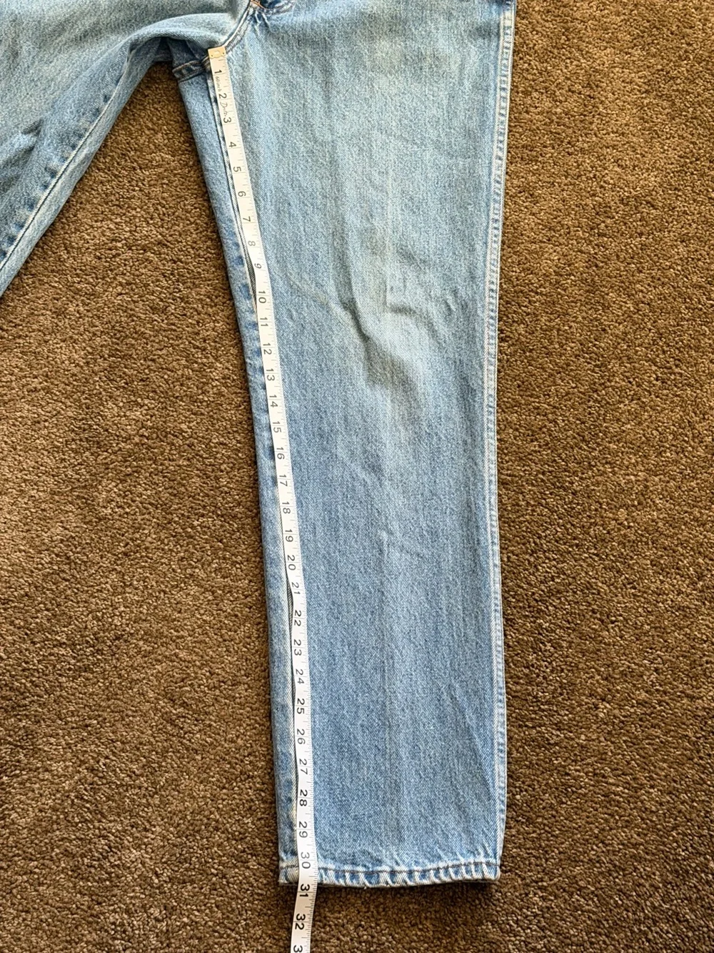 90s Bugle Boy Men's Light Wash Blue Relaxed Jeans